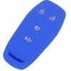 Jingyuqin Remote 4 Buttons Silicone Car Key Case Cover For Ford MKC MKX MKZ Edge Escape Focus Lincoln Smart Key Case Shell