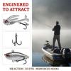 Metal VIB Fishing Lure 2-in-1 Fake Angling Baits Long Throwing Realistic 3D Eyes Fishing Baits For Catfish Bass Trout VIB Tackle