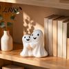 Halloween Gift for Kids Ghost Gnome Figurines, Resin Tabletop Decoration, Cute Hand Painted Crafts Statue, Decorative Ornaments Indoor Outdoor