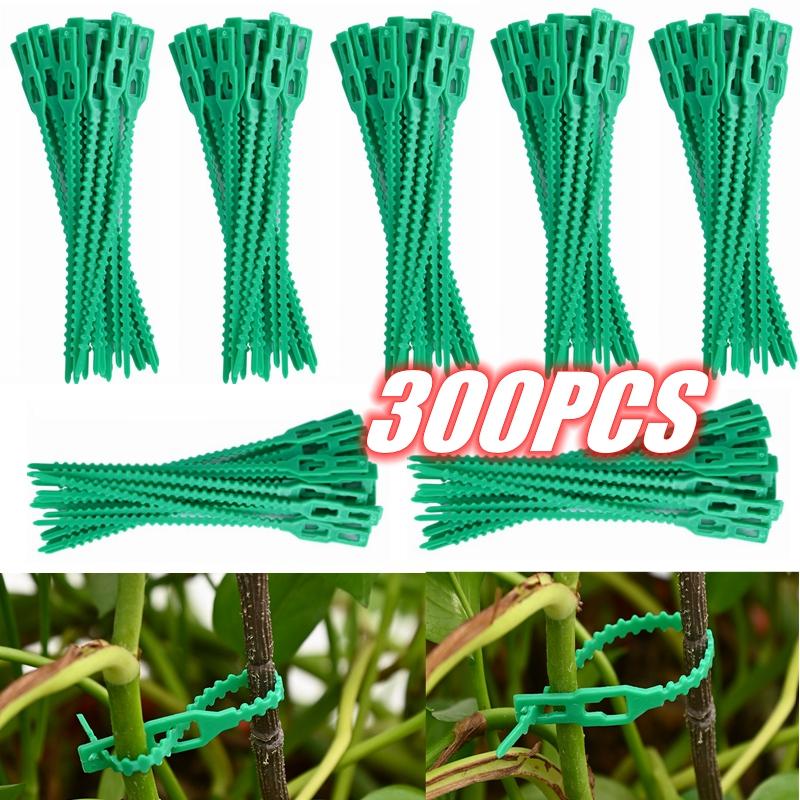 10-300Pcs Adjustable Plant Ties Reusable Self-Locking Wrap Strap For Garden Plant Vine Supports Garden Plant Fastening Tie
