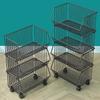 Kitchen Storage Rack, Floor To Floor, Multi-layer Household Movable Cart, Fruit and Vegetable Basket Snack Toy