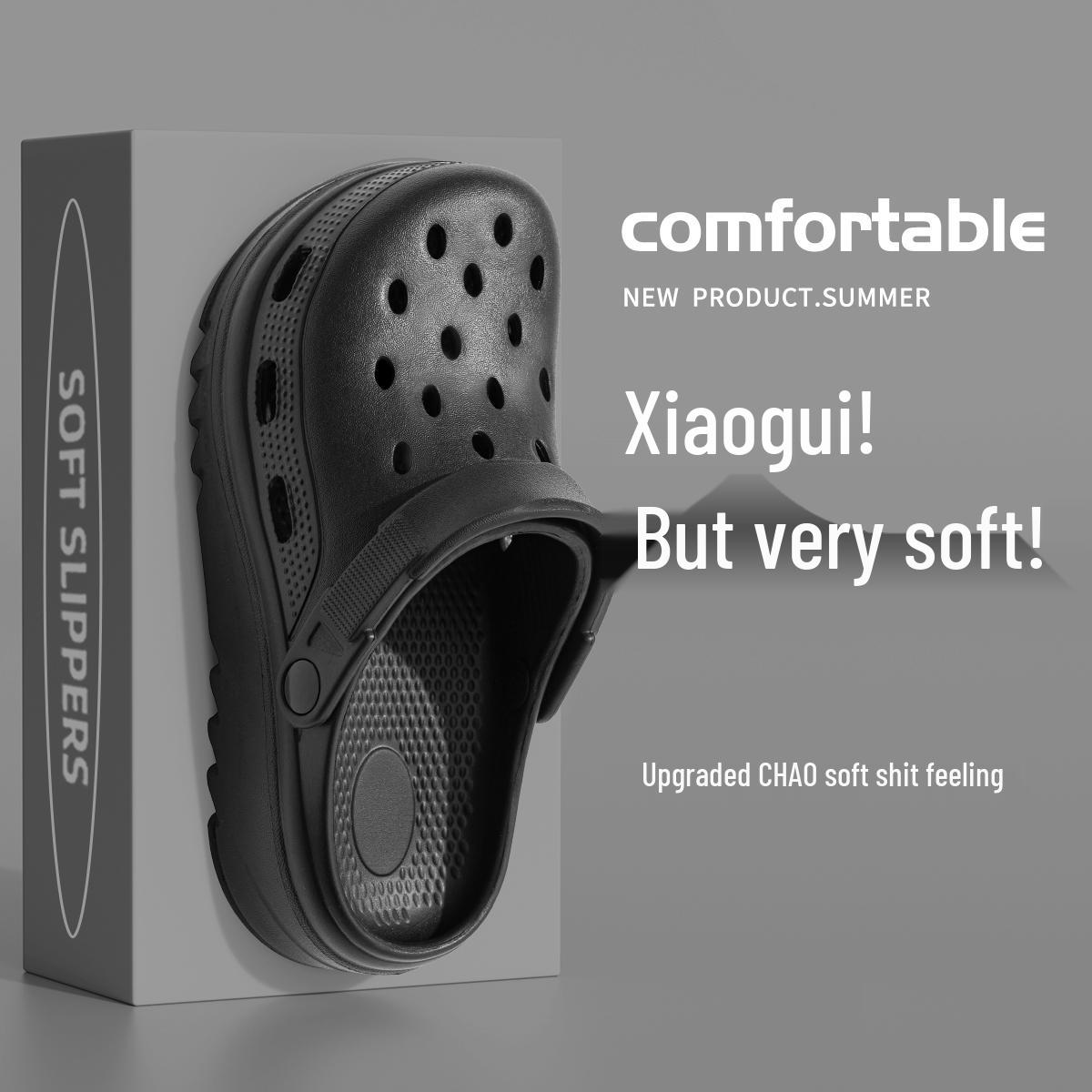 

Женские летние полушлепанцы с закрытым носком на толстой нескользящей подошве 2025: Удобная пляжная обувь с мягкой амортизацией. 38-39 Standard