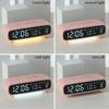 LED Digitaler Wecker Sprachsteuerung Temperatur Datum Wochentag Anzeige Timer Helligkeitseinstellung Elektronische Tischuhr Mit Umgebungslicht 12/24H