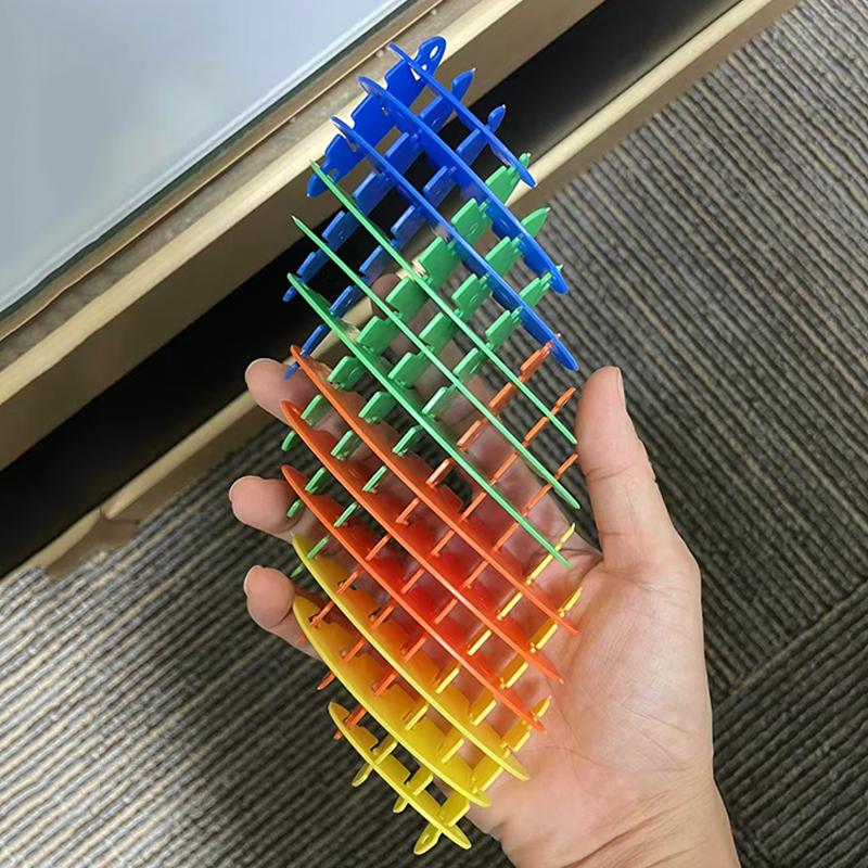 Toys Fidget Worm Flexible 3D Sensory Rainbow Elastic Mesh Stretchy Quiet Stress Anxiety Relief For Teens Party Favors Gifts Kids