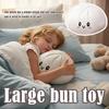 Cuscino Peluche a Forma di Raviolo Gigante Morbido Giocattolo Morbido Riempito di PET Compagno da Abbracciare Decorazione per Divano Letto di Casa Giocattolo per Alleviare lo Stress per Bambini Adulti