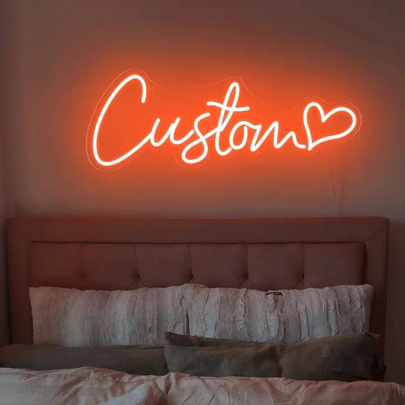 Custom Neon Led Sign Customized Kids Name USB Neon for Room Bedroom Wall Hanging Decor Birthday Party Personalised Neon Signs