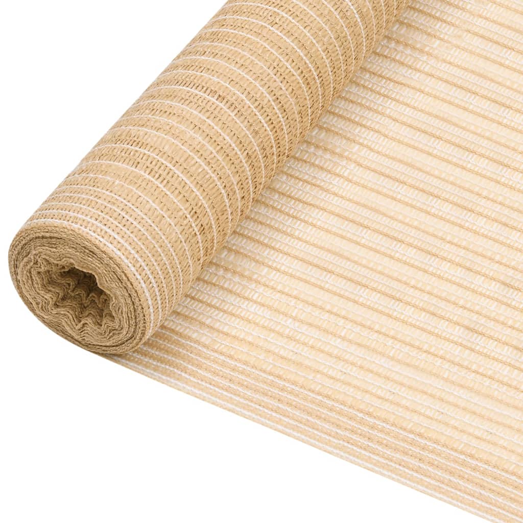 Vidaxl Siatka Cieniująca, Beżowa, 1,2 X 10 M, Hdpe, 75 G/M²