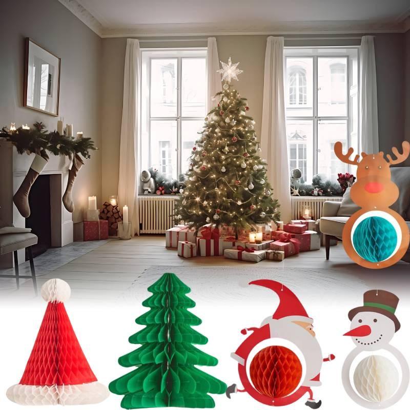 Charming Mini Christmas Tree Paper Decoration For Festive Holiday Celebrations