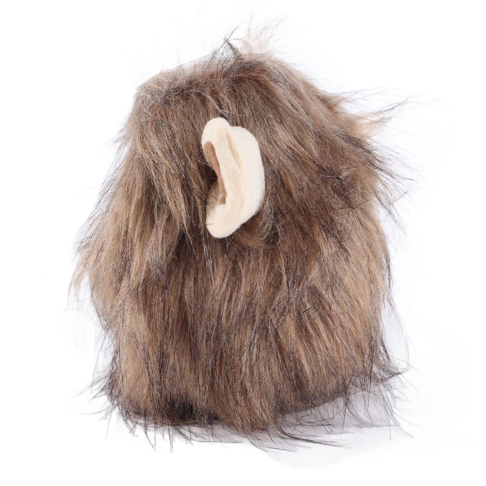 Furry Texture Pet Headwear Adjustable Dog Mane Wig Cute Cat Lion Costume Photo Props