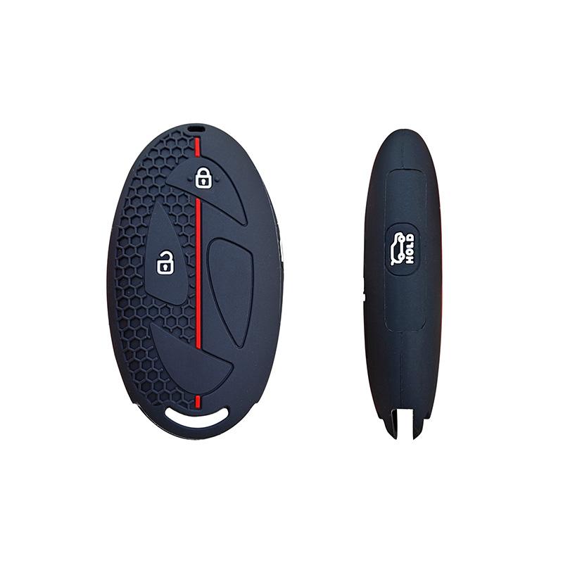 

Мягкий резиновый силиконовый чехол-накладка для защиты ключа-брелока автомобиля для Hyundai Grandeur GN7 Kona Ev 2023 2024 Smart Romote Аксессуары