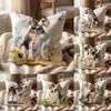 Cute Beagle Pet Dog Cushion Cover Multi-Scene Pillow Cover for Home & Car - Reversible, Soft & Durable for Daily Use