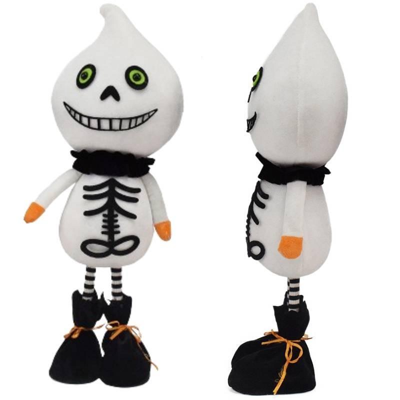 Cute Halloween Plush Figurines Ghost Black Cat Decorations