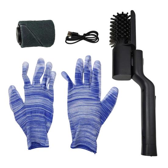Spazzola Elettrica per Griglia con 7 Angolazioni e 3 Velocità, Pulitore Girevole per BBQ a 410 RPM per Griglie a Gas, Carbone e Ceramica, Strumento per la Pulizia della Griglia BBQ Lavabile in Lavastoviglie