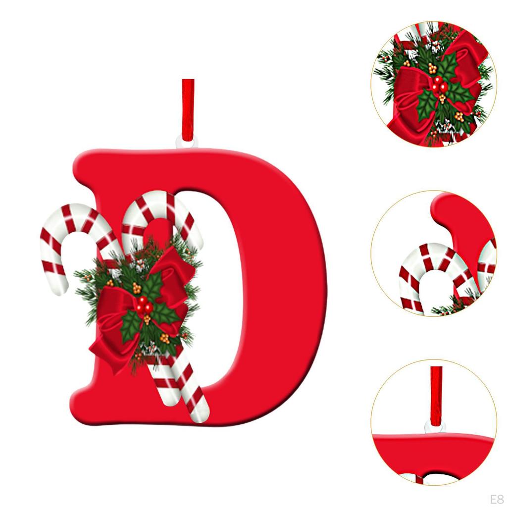 Alphabet-Christbaumschmuck für Feiertagsdekoration und Feiern