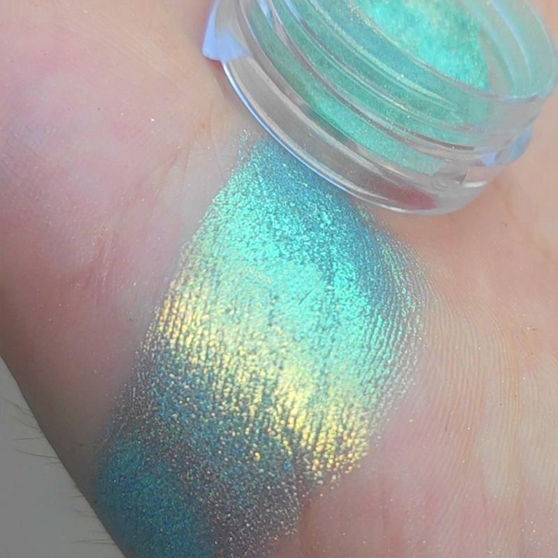 Multichrome Chamäleon Lidschatten Pulver Nagel Glitters Aurora Neon Regenbogen Pigment Chrom Pulver Schillernden Lidschatten Nagel Dekore