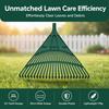 High Hardness Grass Rake Plastic Garden Rake Compost Mixing Leaf Rake  Lawn Cleaning