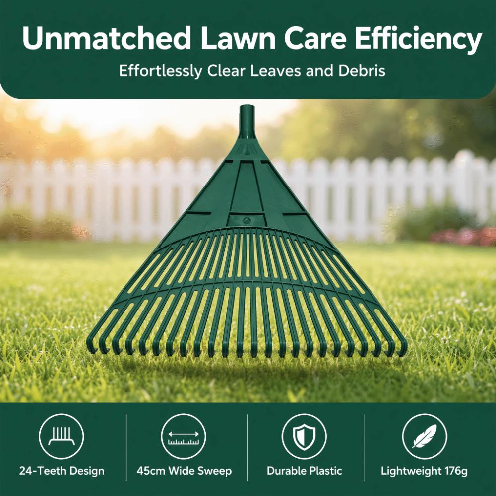 High Hardness Grass Rake Plastic Garden Rake Compost Mixing Leaf Rake Lawn Cleaning