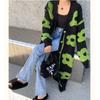 Women's Mid-Length Loose Knit Cardigan - Autumn/Winter, Thick, Plus Size, Age-Defying, High-End Style Sweater Coat