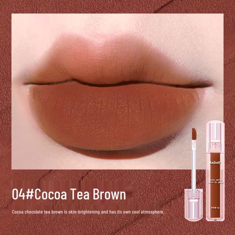 Colortrend Milk Mist Velvet Lip Glaze: Matte Nude Whitening Lipstick for Fall/Winter, Long-lasting and Transfer-resistant.
