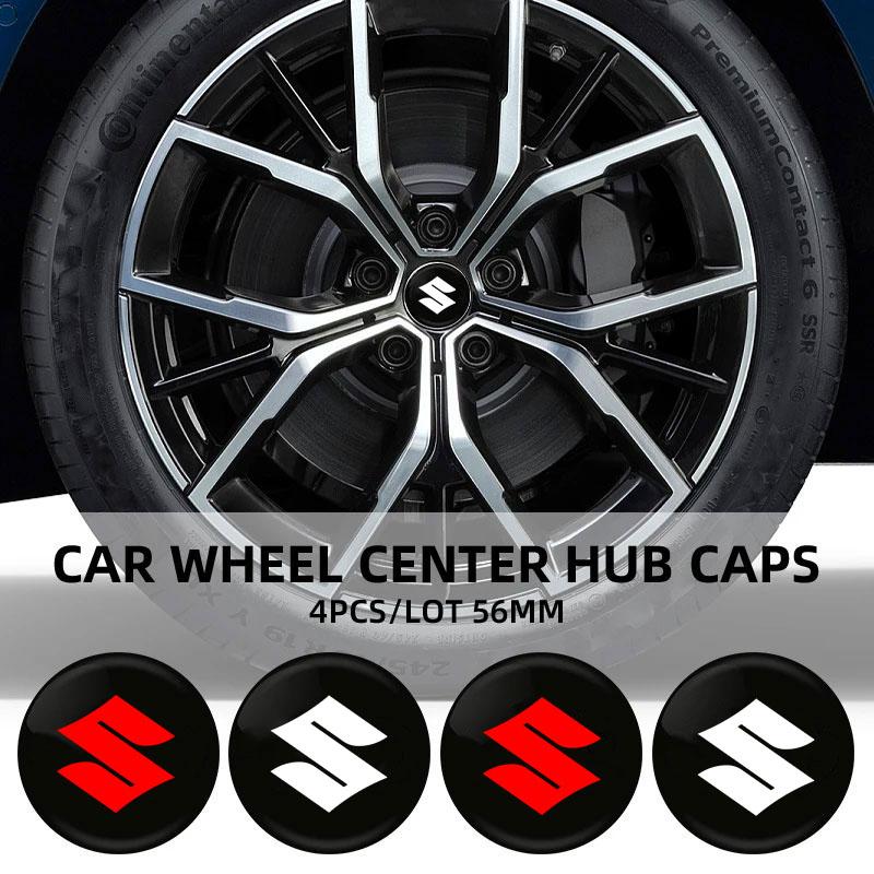 Car 4pcs 56mm Styling Wheel Center Cap Hub Covers Badge for Suzuki Samurai S-Cross SX4 Swift XL-7 Liana Spresso Celerio Car