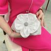 New Flower Portable Oblique Dress Women's Bag Satin Fairy Bride Bridesmaid Versatile Bag