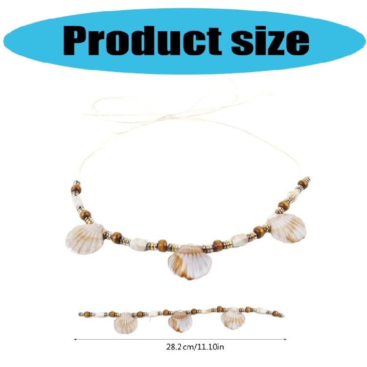 Panama Hat Band Fedoras Sun Hat Rope Belt Hat Decorative Band with Sea Shell