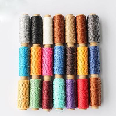 50Meters Tool Flat Handicraft Hand Stitching Cord Waxed Thread Sewing Line Leather