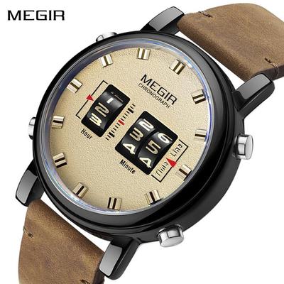 New Fashion Mens Watches with Leather Strap Top Brand Luxury Sports Quartz Watch Men Relogio Masculino WristWatches