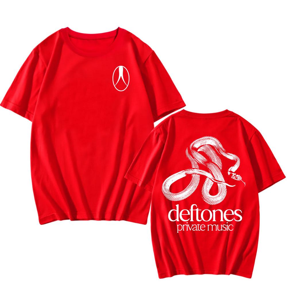 Deftones Snake Tee Private Music Album Druck T-Shirt Baumwolle Mode Kurzarm T-Shirts Damen Herren T-Shirt Unisex
