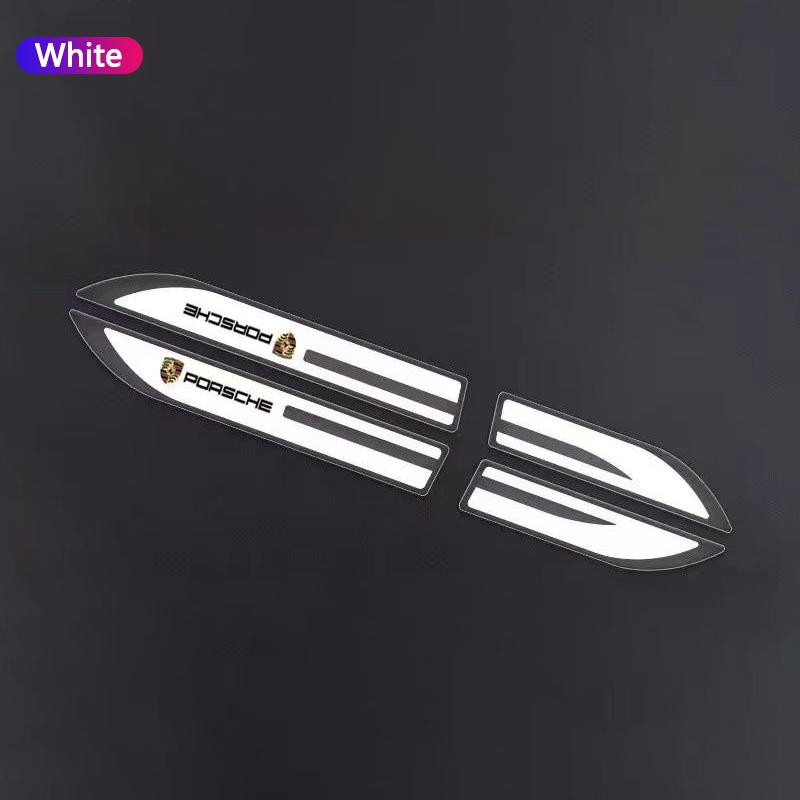 AABKW1 2 Stück Epoxid-Aufkleber Auto Kotflügel Seitenflügel Emblem Abzeichen Aufkleber Für Porsche Panamera Macan Boxster Cayman Cayenne 911 718 Zubehör