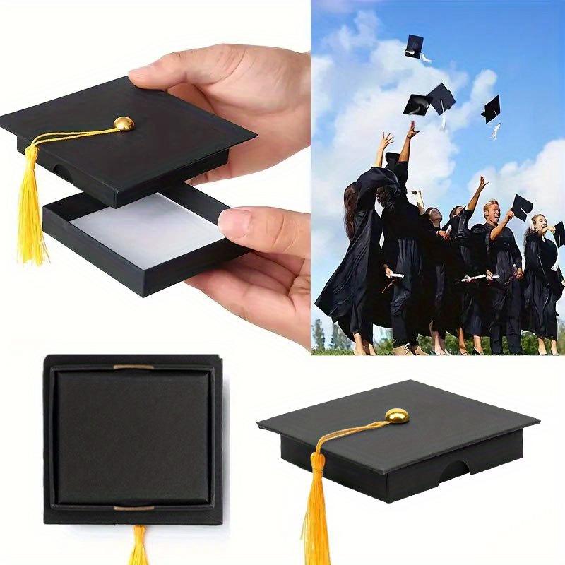 1pc Graduation Cap Gift Box with Tassel -Doctoral Cap Design, Perfect for Graduation Celebrations,Graduation Party Decorations