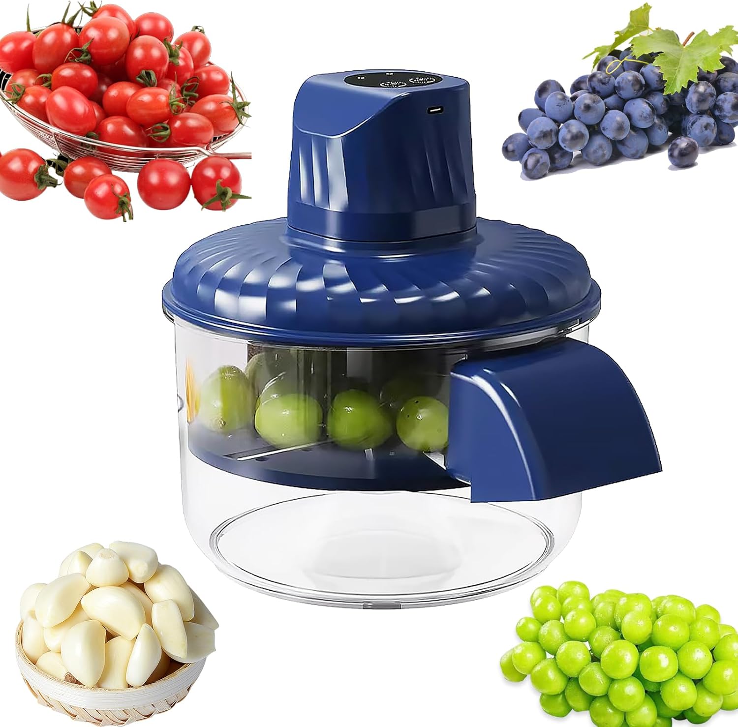 

Grape Peeler, Rechargeable Battery, Stainless Steel Blades, Suitable for Grapes, Tomatoes, Cherries United States