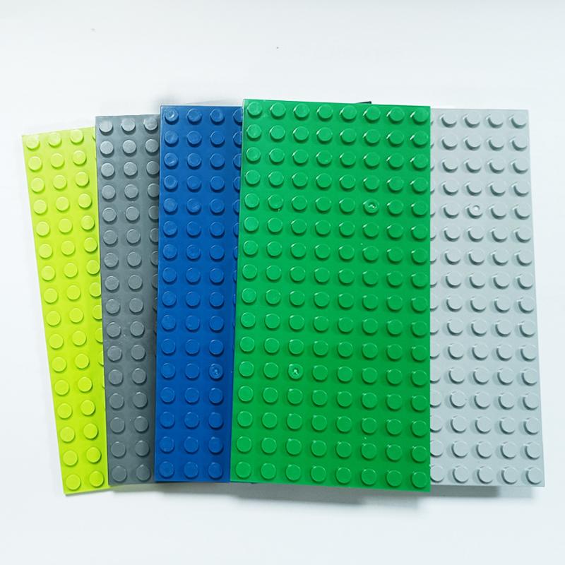 5 ШТ. 8x16 Точок Двостороння Основа-Пластина для Конструктора Маленькі Деталі Тонка Пластина Цеглинки DIY Креативні Навчальні Іграшки