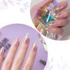 Iridescent Nail Art Stickers 10 Rolls Laser Glass Nail Foils Hot Transfer Decals  DIY Manicure