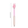48Pcs/Box Laser Acrylic Love Bear Twisting Ballpoint Pen Black Writing Ink Cute Shining Diamond Pen School Stationery Wholesale