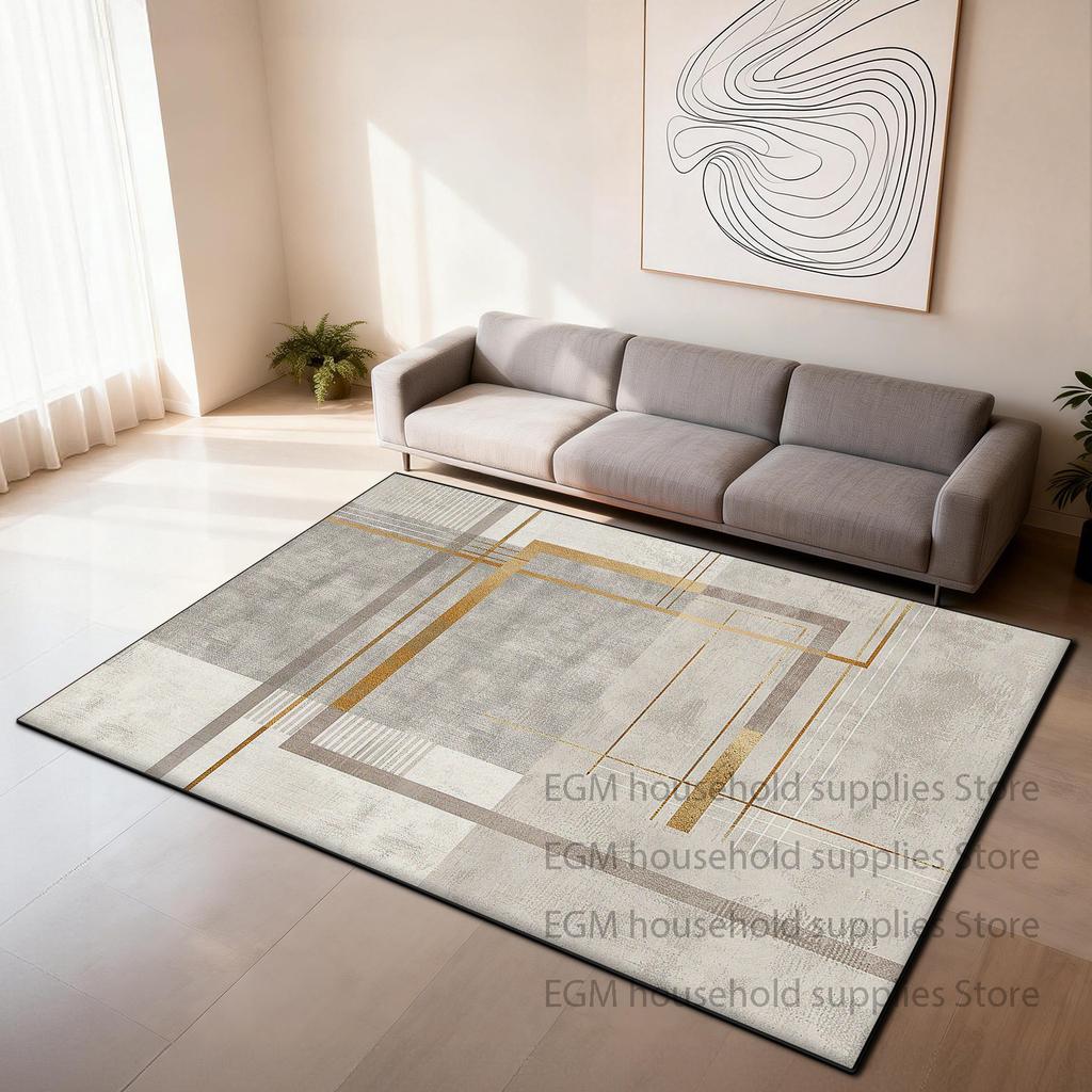 Modern Geometric Carpet Living Room Decoration Bedroom Washable Customizable Rug Non-slip Area Coffee Tables Floor Mat Cloakroom