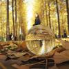 1PC Crystal Sphere Photography Props Clear Reflective Glass Ball Decor Crystal Ball