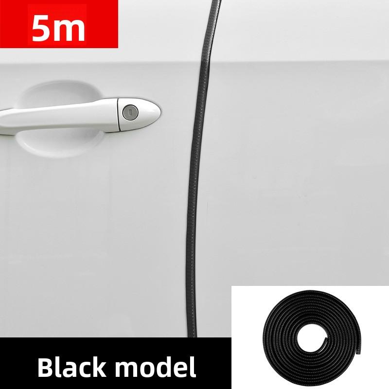 Striscia adesiva anti-collisione per portiera auto da 5M Striscia decorativa in gomma universale invisibile antigraffio per bordi portiera auto