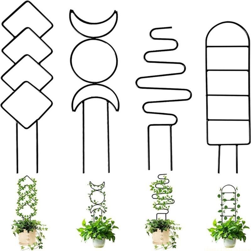 QX2E Robusto Grigliato da Giardino Supporto per Steli di Piante Rampicanti Paletto Supporto Struttura Rastrelliere per Piante da Interno in Miniatura Fiori Verdure