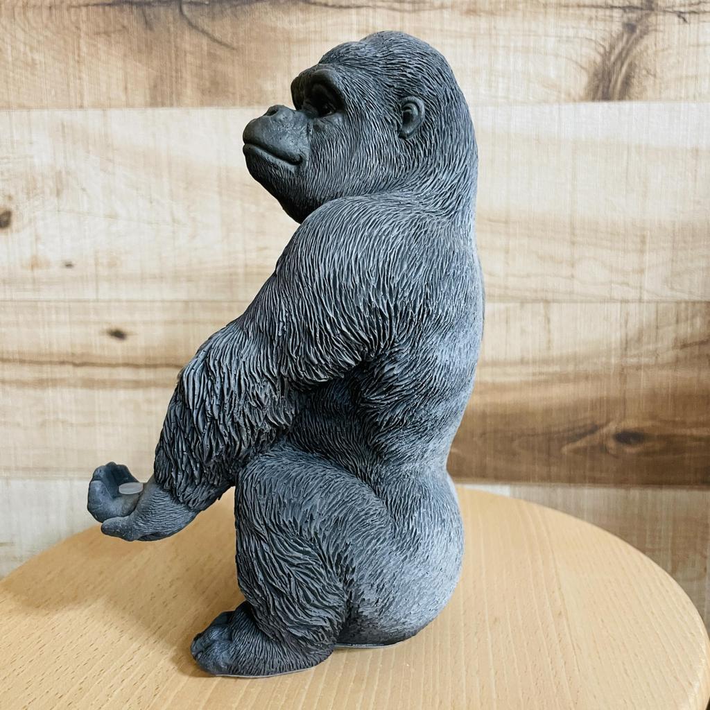 Ubia Gorilla Smartphone Stand, 12 x 11 x 19 cm, Doll Figurine, Animal Ornament, Garden Decor, Gorilla, H20379-A