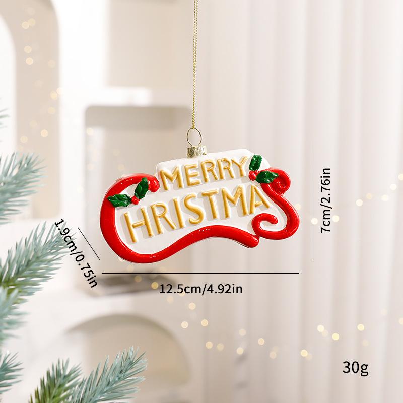 2025 New Christmas Ornaments Set Santa Claus & Novelty Ball Hanging Pendants for Xmas Tree Decor Home Party Decoration