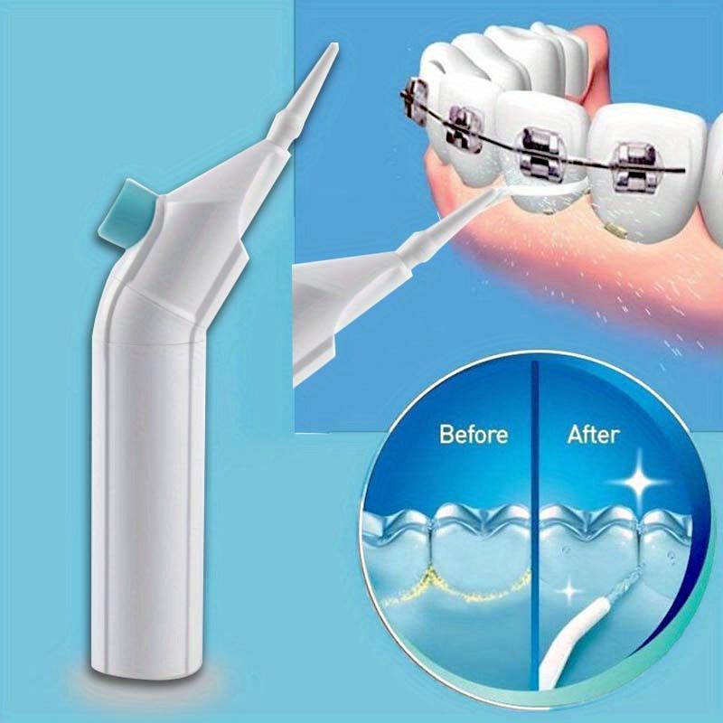 Cordless Tooth Flosser Oral Irrigator - Portable No Need To Charge Perfect For Family Travel & Daily Dental Care - Ideal Father's & Mother's Day Gift!
