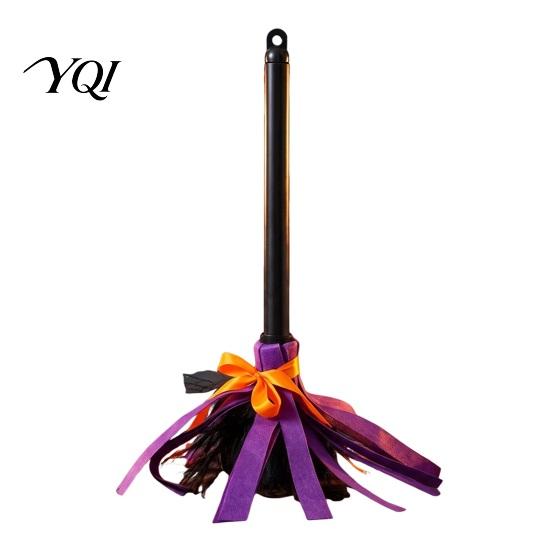Adjustable Length Witch Broom Animated Halloween Broomstick, Sound Activated Telescope Cosplay Lightweight Festival Prop, Party Costume Accessories