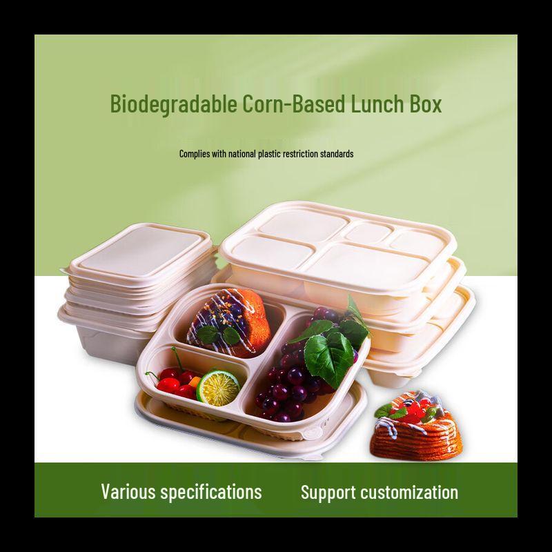 Shenghua Heyiyuan Eco-Friendly Corn Starch Multi-Compartment Meal Box