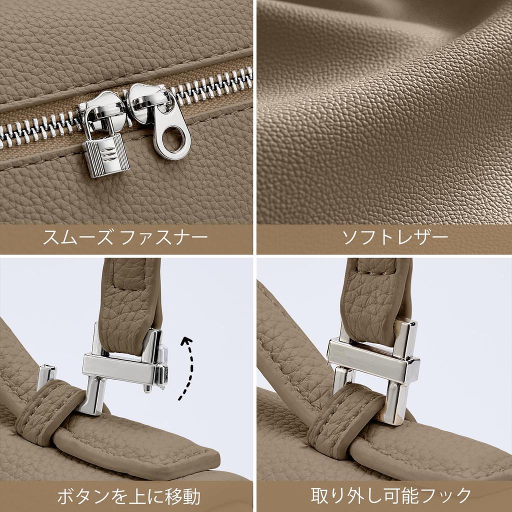 KALIDI Shoulder Small Mini Stylish Solid Large Includes Two Shoulder Zipper closure Women's Bag, Bag, Women's Bag, Waterproof, Lightweight, Simple,