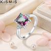 Women's Dainty Cubic Zirconia Ring Elegant Princess Cut Gemstone Christmas Birthday Gift Proposal Jewelry