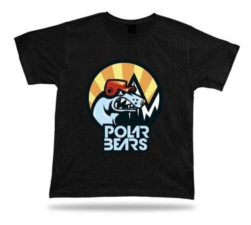 Polar Bear Pattern Baseball Team SPORTS America T-Shirt Gift Birthday 2XL