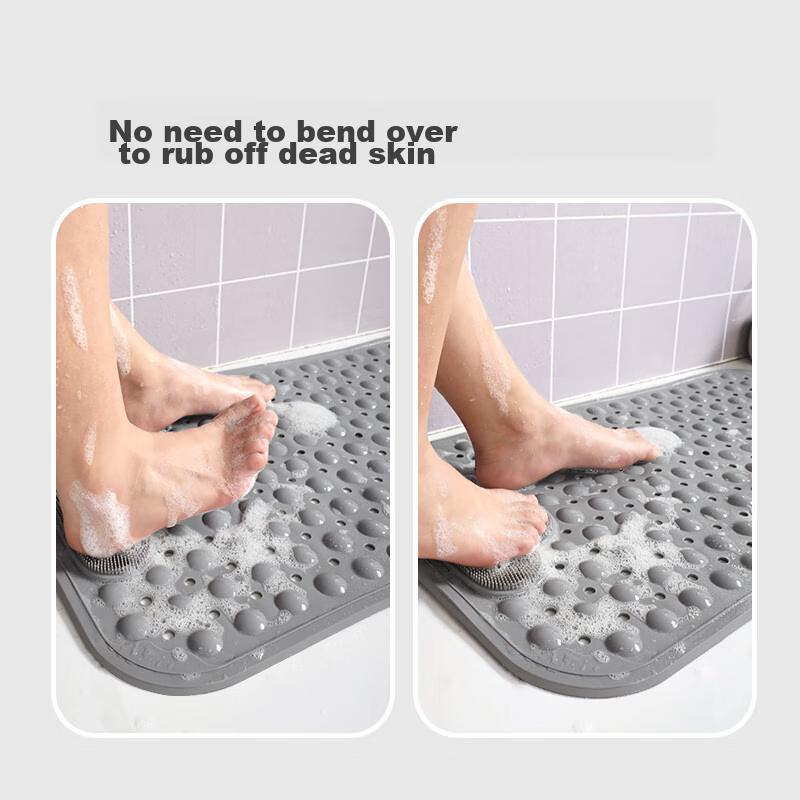 Huaxu Bathroom Non-Slip Mat, Shower Foot Pad, Anti-Fall Floor Mat for Bathroom, Large Massage Foot Pad for Elderly And Pregnant Wome