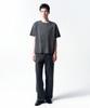 INSILENCE Distressed Crop Boxy T-Shirt Charcoal