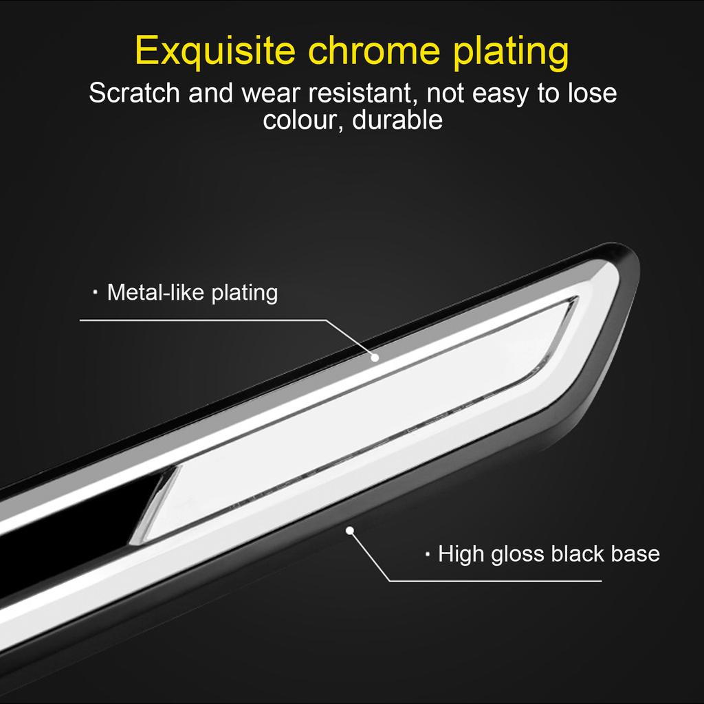 2pcs Car Chrome Car Side Fender Decoration Sticker Fender Trim Accessories For VW Magotan Passat B8 With Rline Car